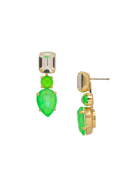 Sorrelli Electric Green Canary Dangle Earrings