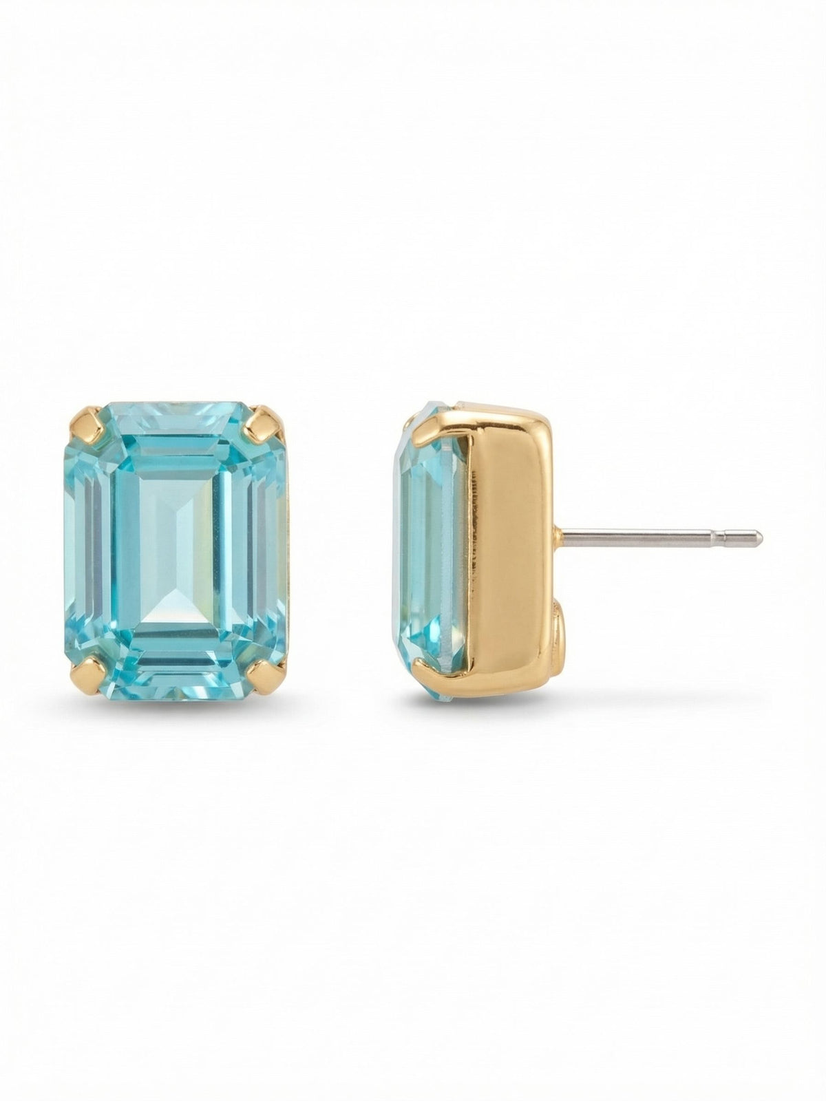 Sorrelli Aquamarine Everyday Stud Earrings