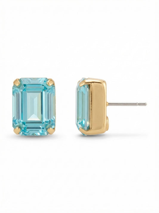 Sorrelli Aquamarine Everyday Stud Earrings