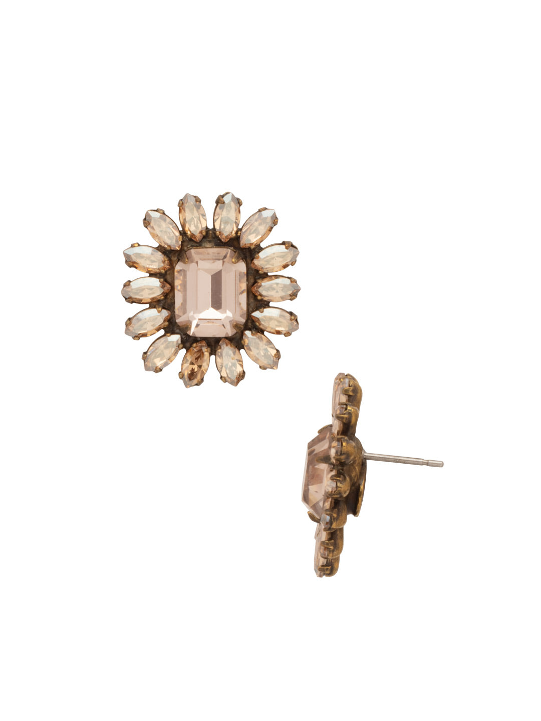 Sorrelli Satin Blush Botanical Post Earring