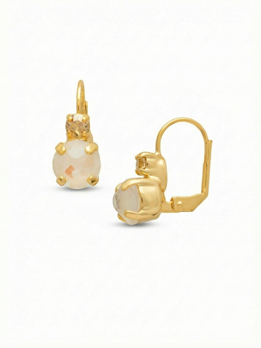 Sorrelli Golden Goddess Round Crystal Dangle Earrings