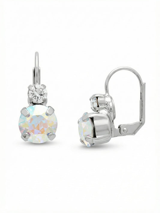 Sorrelli Rainbow Quartz Round Crystal Dangle Earrings