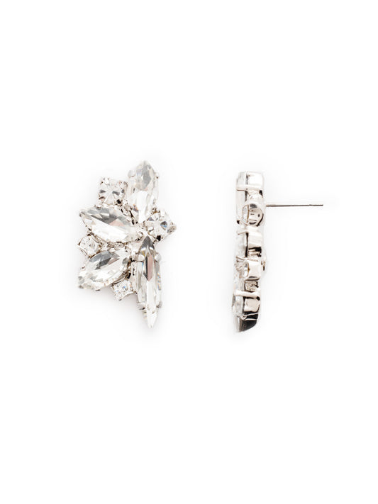 Sorrelli Crystal Fanned Vavette Stud Earrings