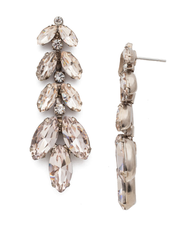 Sorrelli Soft Petal Repeating Navette Crystal Drop Earring