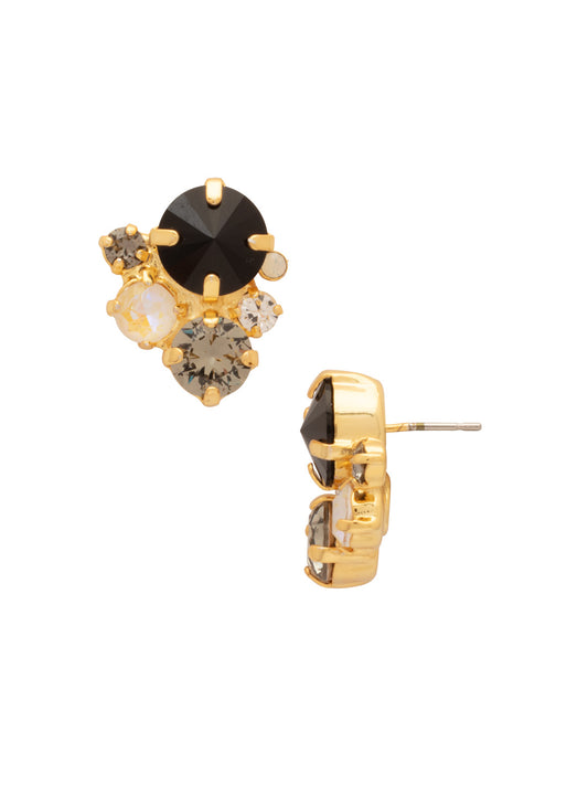 Sorrelli Starry Night Crystal Assorted Rounds Stud Earrings