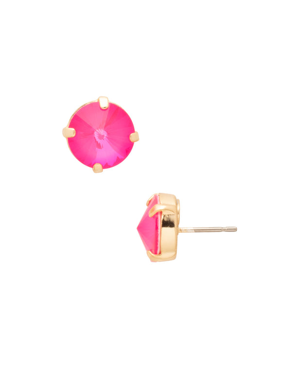 Sorrelli Electric Pink Radiant Stud Earrings