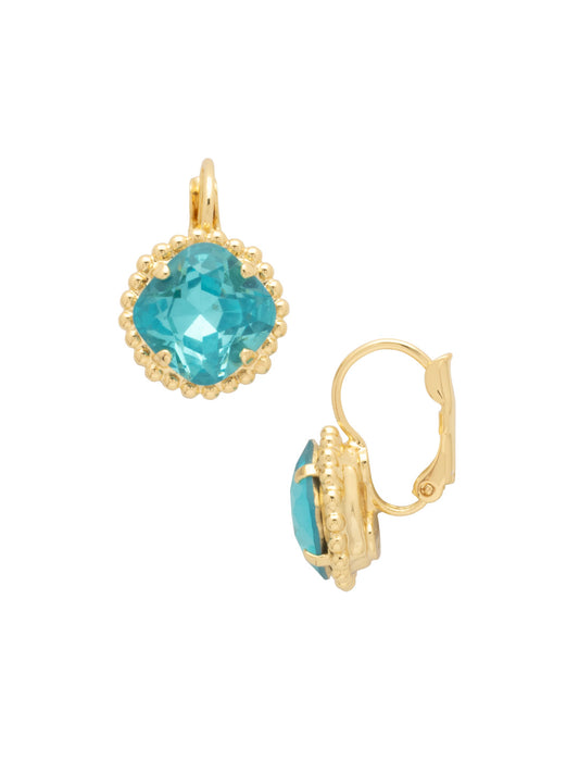 Sorrelli Ocean Delite Decorative Cushion Cut Dangle Earrings