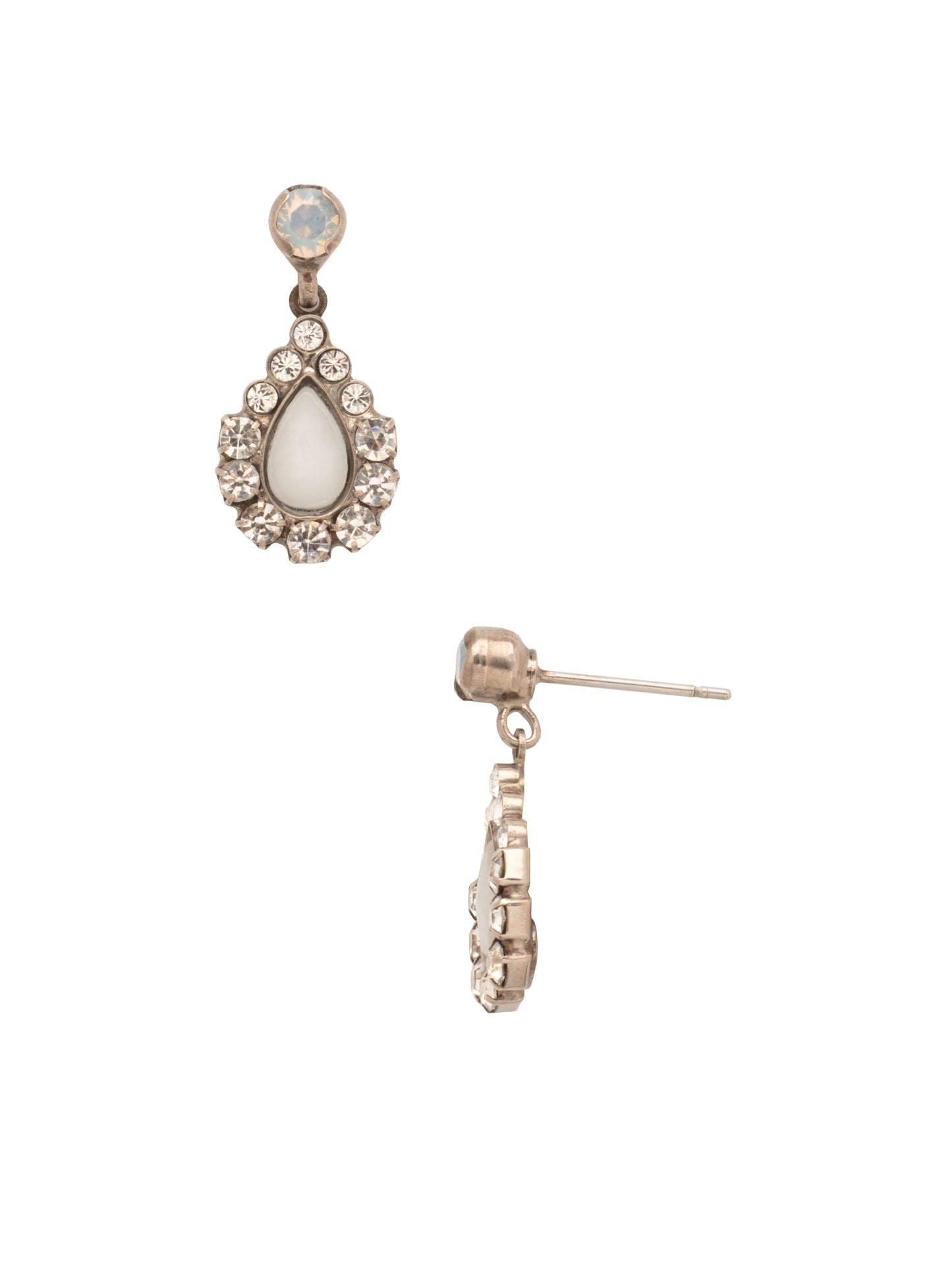 Sorrelli White Bridal Post Earrings