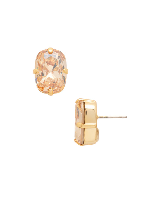 Sorrelli Dark Champagne Nia Oval Stud Earrings