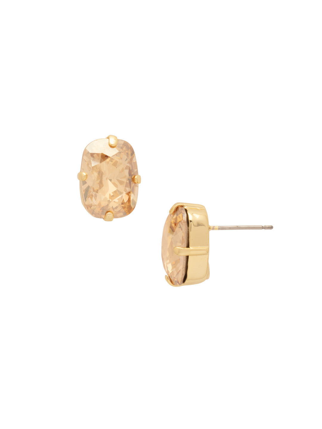 Sorrelli Green Tapestry Nia Oval Stud Earrings