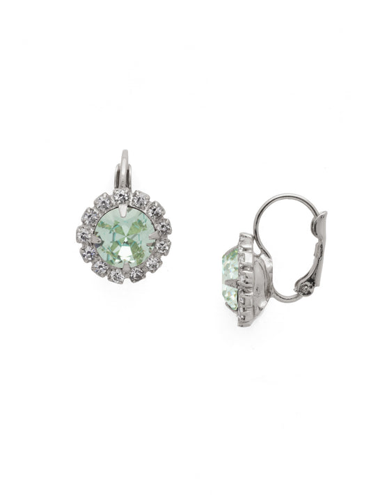 Sorrelli Aquamarine Haute Halo Dangle Earrings
