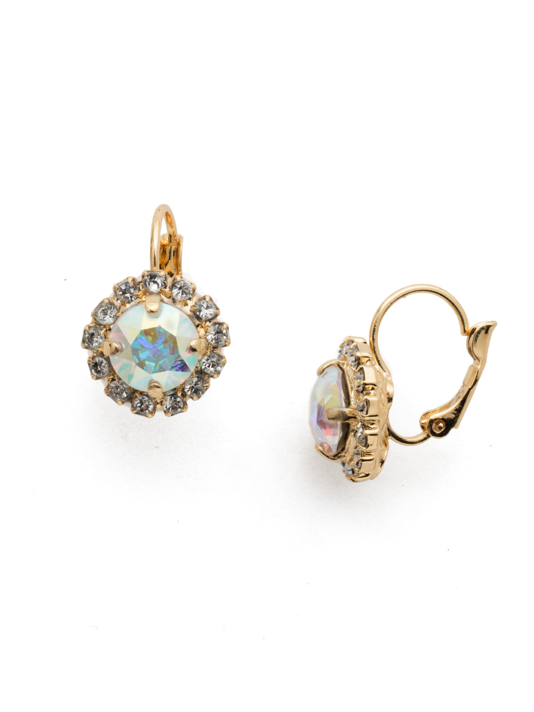 Sorrelli Crystal Aurora Borealis Haute Halo Dangle Earrings