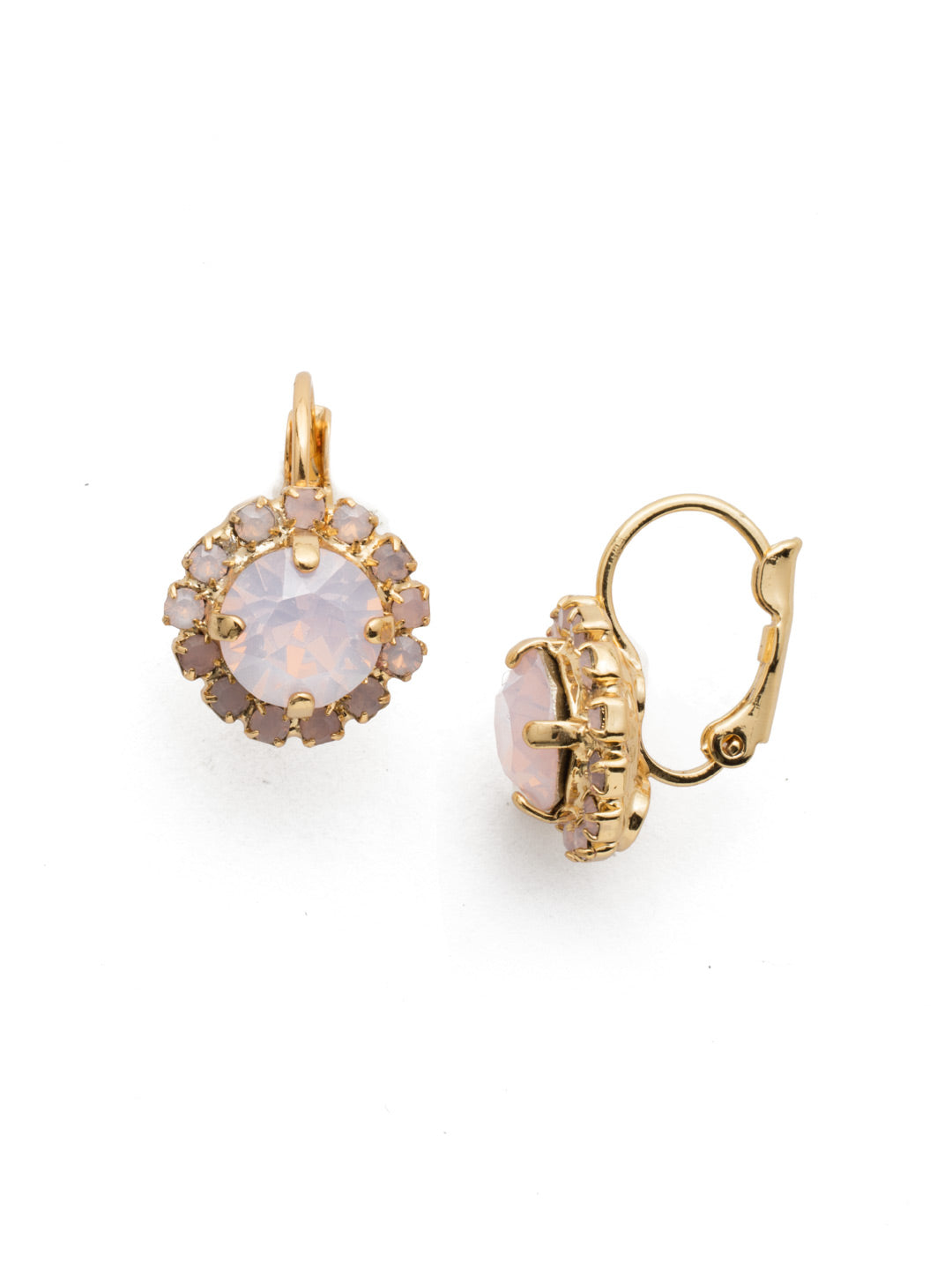 Sorrelli Rose Water Haute Halo Dangle Earrings