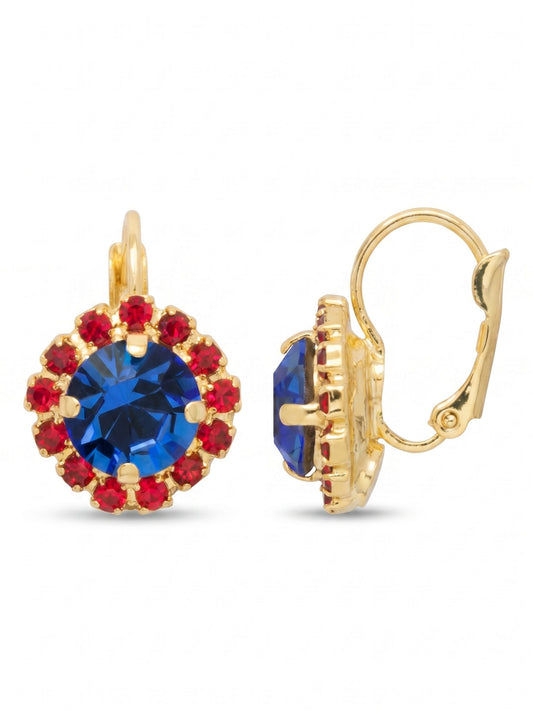 Sorrelli Stars and Stripes Haute Halo Dangle Earrings