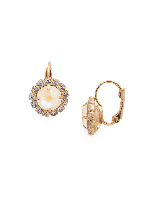Sorrelli Ultra White Haute Halo Dangle Earrings