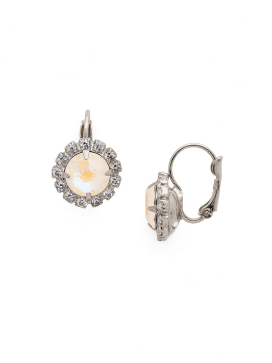 Sorrelli Ultra White Haute Halo Dangle Earrings