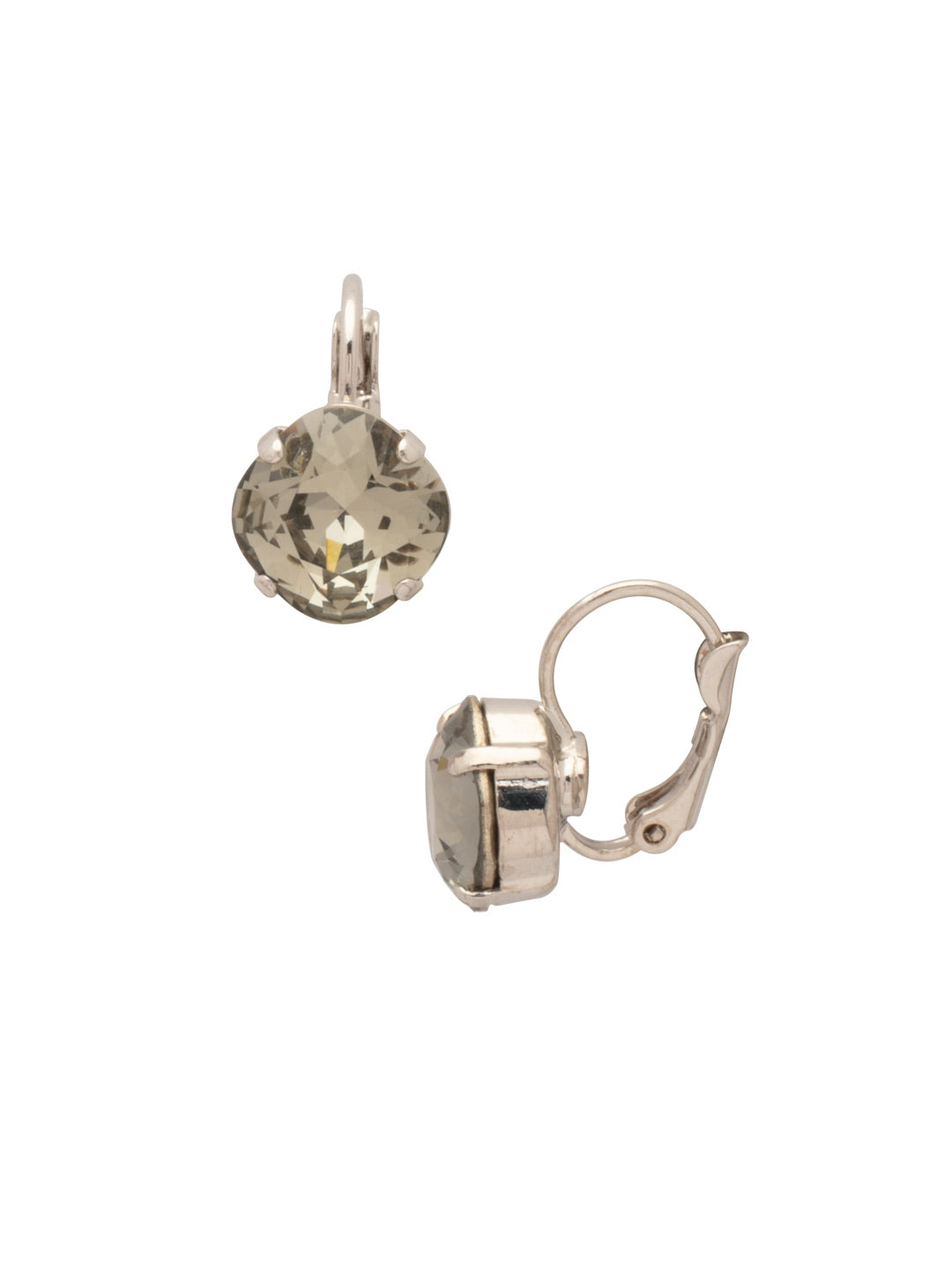 Sorrelli Black Diamond Cushion Cut French Wire Earrings - Sorrelli Essentials