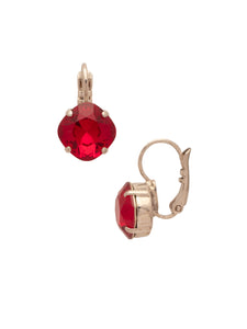 Sorrelli Siam Cushion Cut French Wire Earrings - Sorrelli Essentials