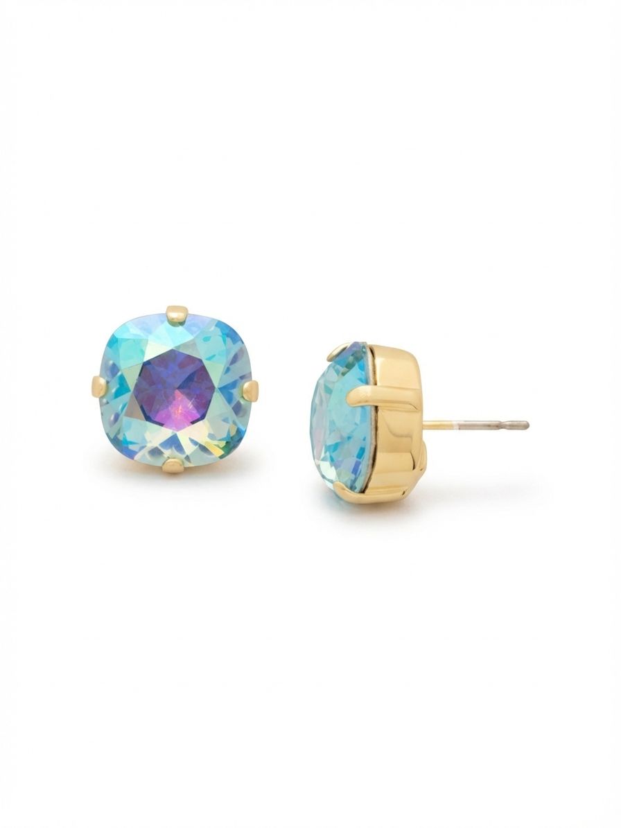 Sorrelli Aqua Aurora Borealis Aisha Stud Earrings