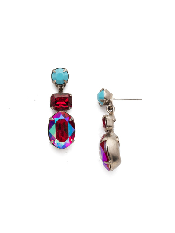 Sorrelli Ruby Moroccan Turquoise Forget-Me-Not Dangle Earring