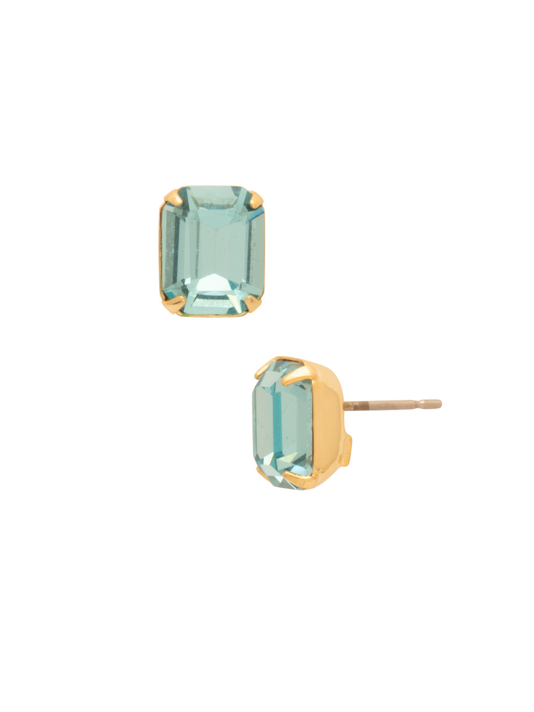 Sorrelli Aquamarine Octavia Stud Earrings
