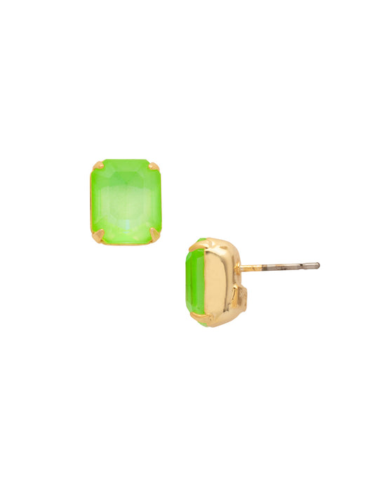 Sorrelli Electric Green Octavia Stud Earrings