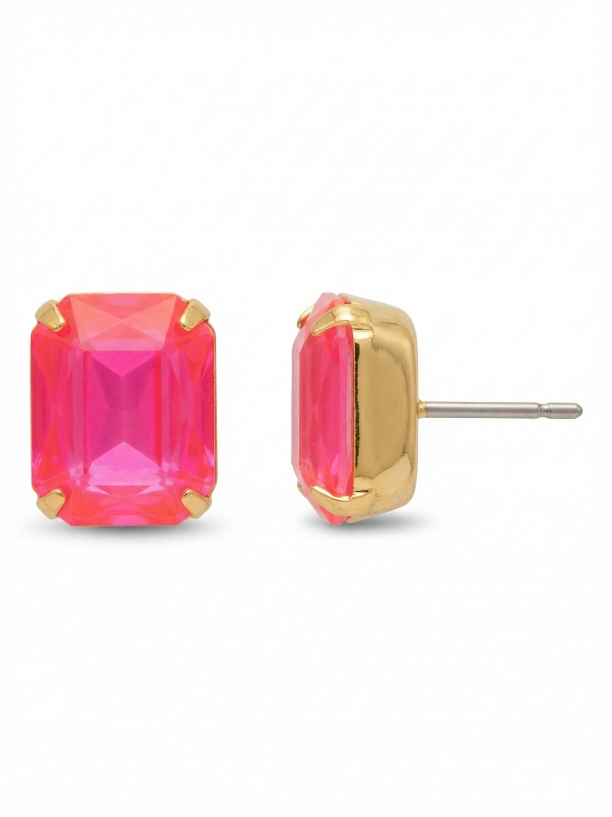 Sorrelli Electric Pink Octavia Stud Earrings