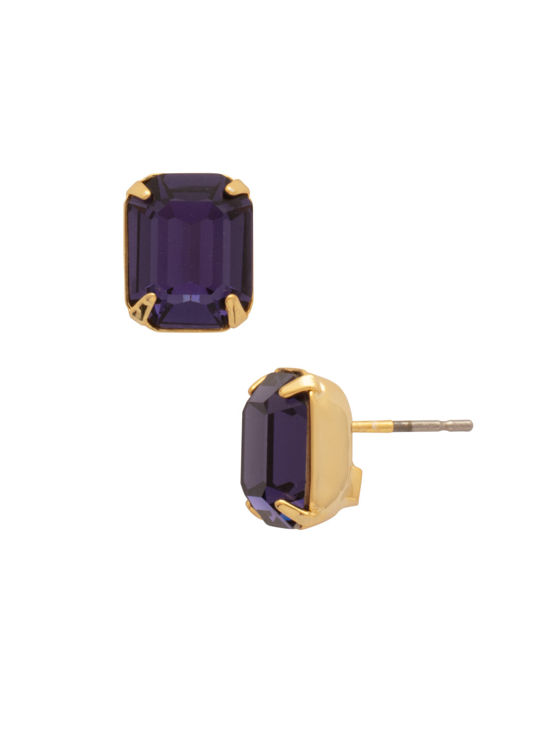 Sorrelli Purple Velvet Octavia Stud Earrings