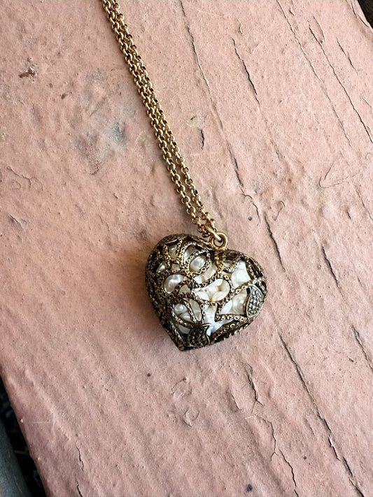 Pearl Heart Necklace