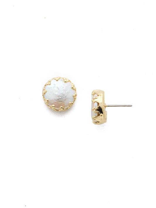 Sorrelli Polished Pearl Isabella Stud Earrings