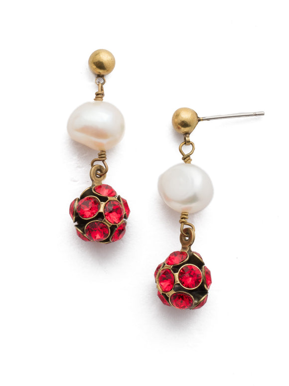 Sorrelli Sansa Red Cailey Dangle Earrings