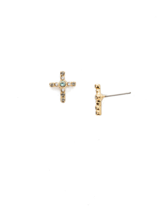 Sorrelli Laguna Beach Miley Cross Stud Earring