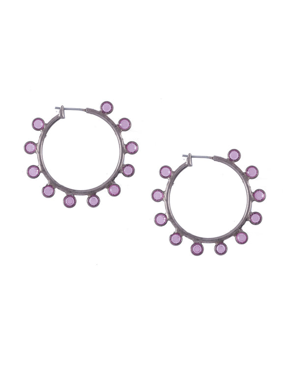 Sorrelli Petal Pink Drew Hoop Earrings