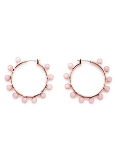 Sorrelli Rose Alabaster Drew Hoop Earrings