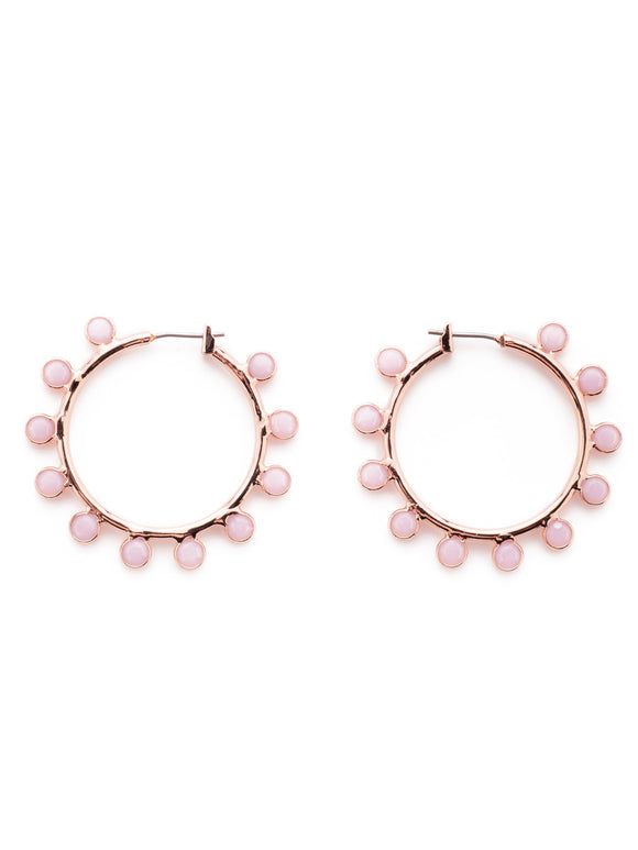 Sorrelli Rose Alabaster Drew Hoop Earrings