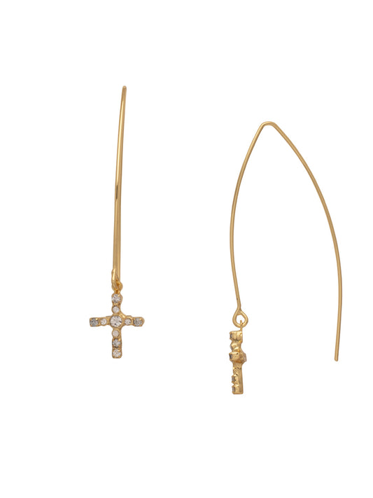 Sorrelli Crystal Jodie Cross Dangle Earring