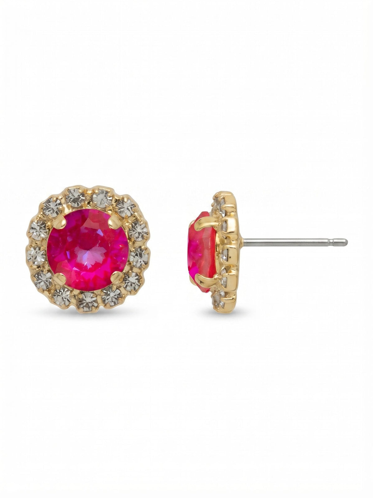 Sorrelli Royal Red Delite Haute Halo Stud Earring