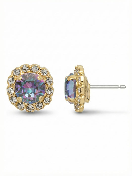 Sorrelli Vitrail Light Haute Halo Stud Earring