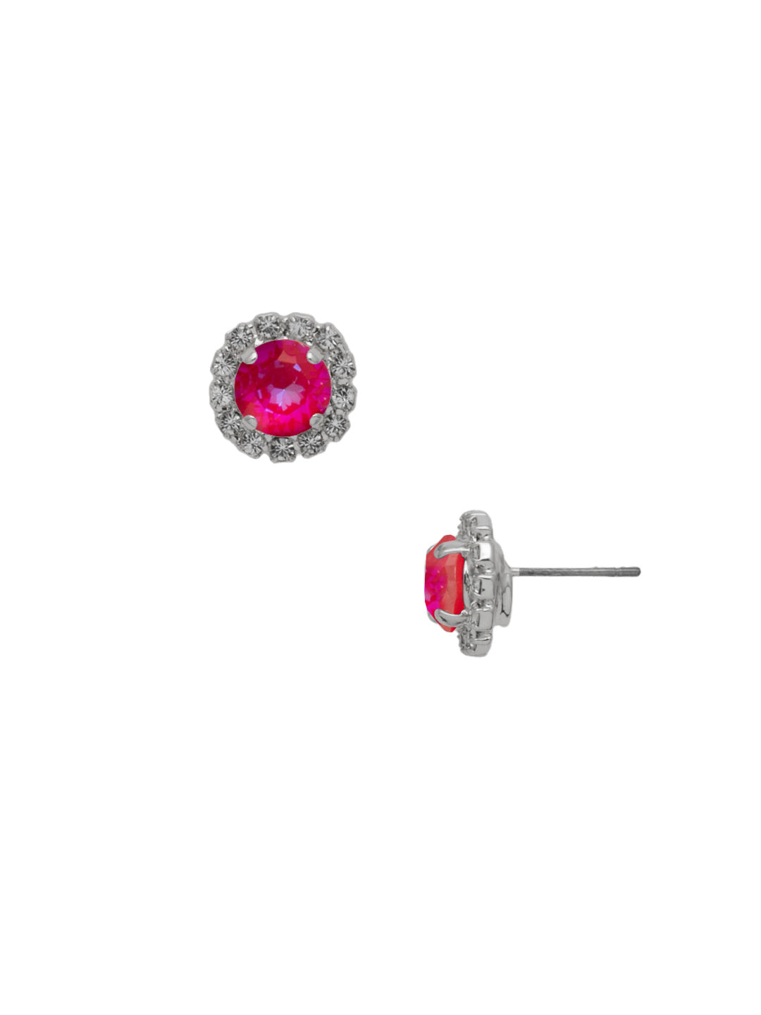 Sorrelli Royal Red Delite Haute Halo Stud Earring