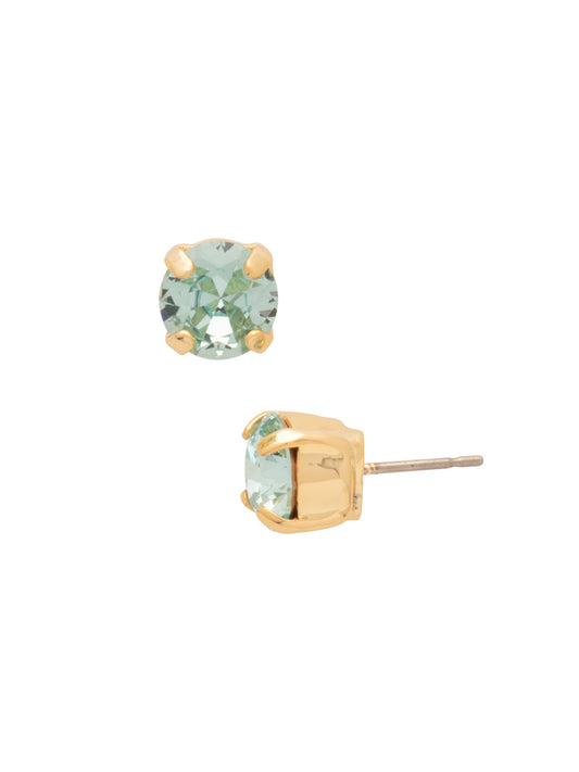 Sorrelli Aquamarine Simple Stud Earrings