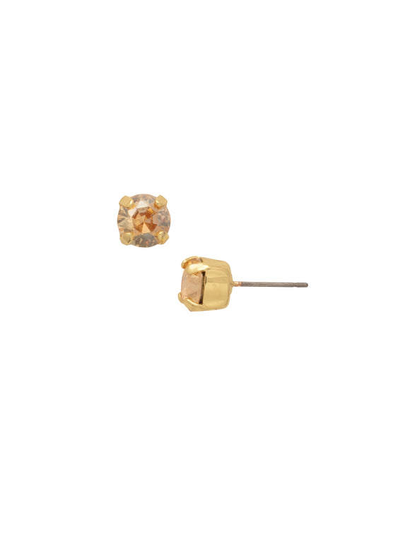 Sorrelli Dark Champagne Simple Stud Earrings