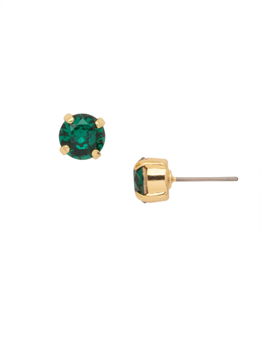 Sorrelli Emerald Simple Stud Earrings