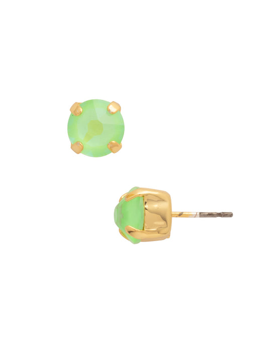 Sorrelli Lime Green Delite Simple Stud Earrings