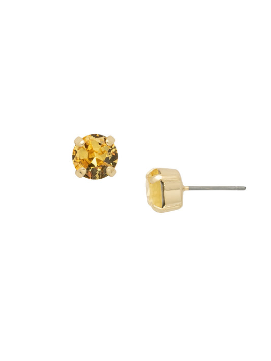Sorrelli Light Topaz Simple Stud Earrings