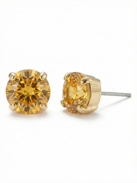 Sorrelli Light Topaz Simple Stud Earrings