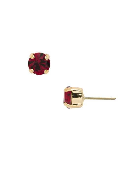 Sorrelli Red Siam Simple Stud Earrings