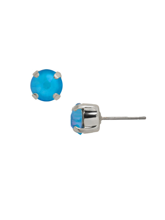 Sorrelli Electric Blue Shiny Simple Stud Earrings