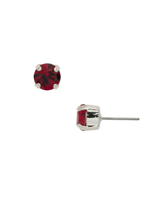 Sorrelli Red Siam Simple Stud Earrings