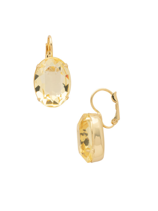 Sorrelli Pink Pineapple Julianna Oval Dangle Earrings