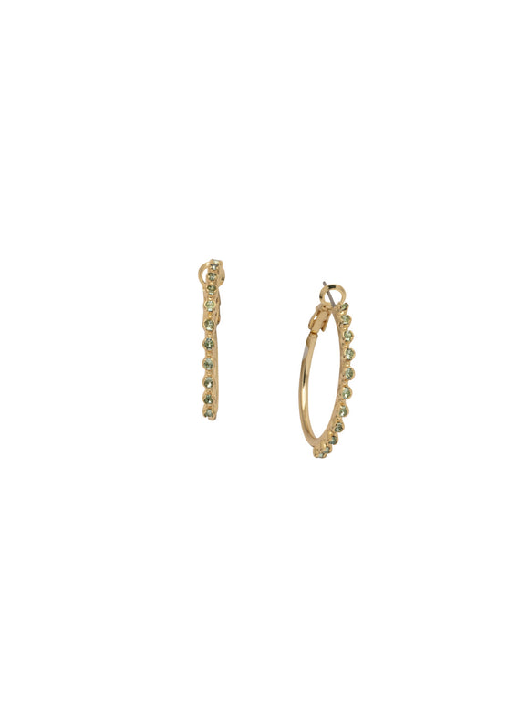 Sorrelli Sage Green Tyra Hoop Earrings